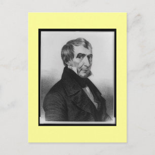 Old portrait, William Henry Harrison Postcard