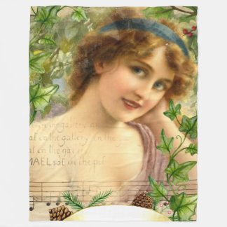 OLD POST CARD FLEECE BLANKET