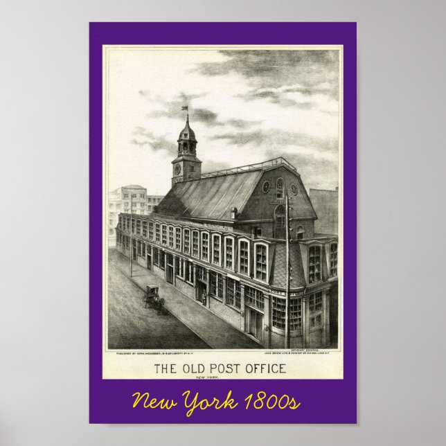 Old Post Office New York 1800s Poster (Front)