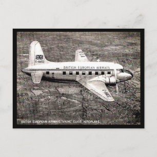 Old Postcard - A BEA "Viking"