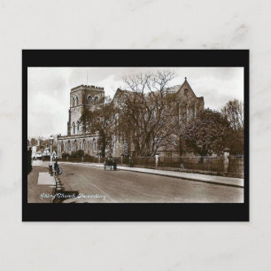 Old Postcard - Abbey Church, Shrewsbury
