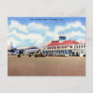 Old Postcard - Airport, Birmingham, Alabama