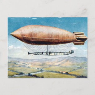 Old Postcard - Airship - La Ville de Paris.