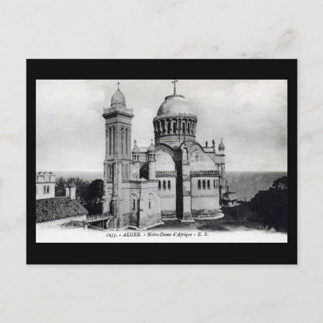 Old Postcard - Algiers, Notre-Dame d'Afrique (Front)