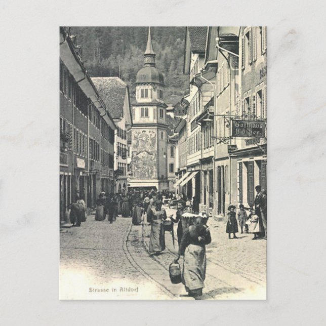 Old Postcard - Altdorf, Uri, Switzerland (Front)
