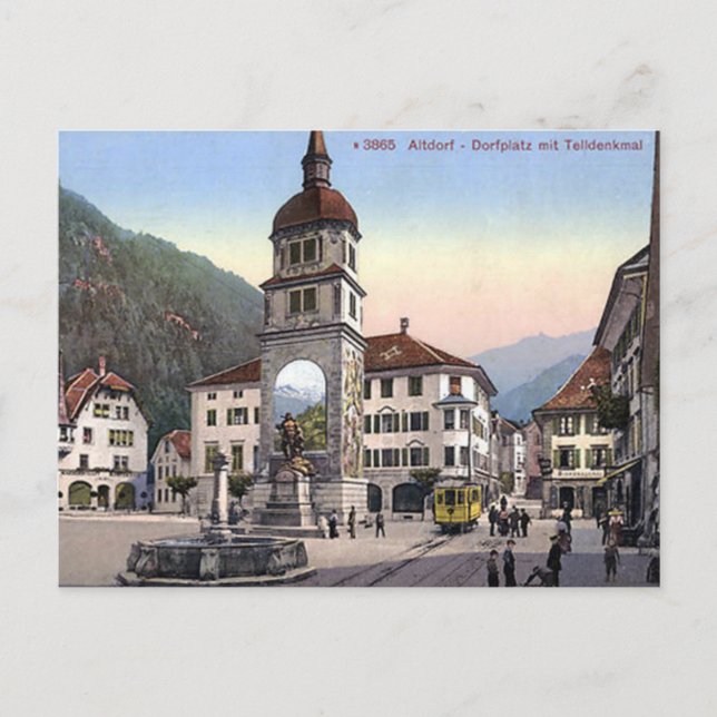 Old Postcard - Altdorf, Uri. Switzerland (Front)