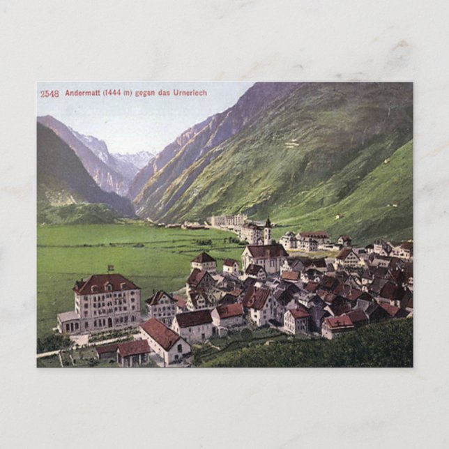 Old Postcard - Andermatt, Suisse (Front)
