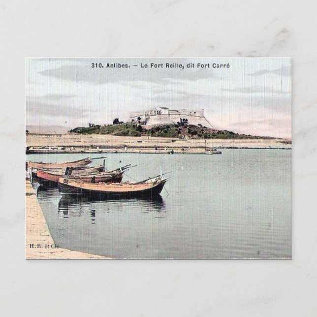 Old Postcard - Antibes, Alpes Maritimes (Front)