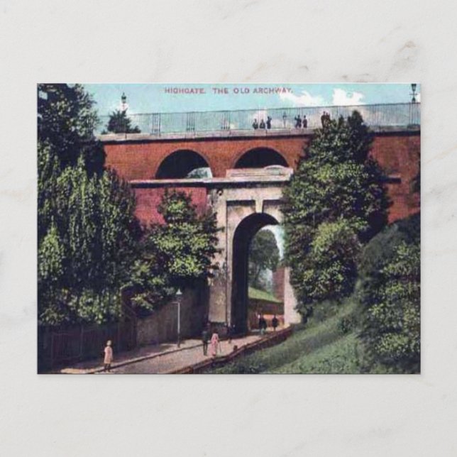 Old Postcard - Archway, Highgate, London (Front)