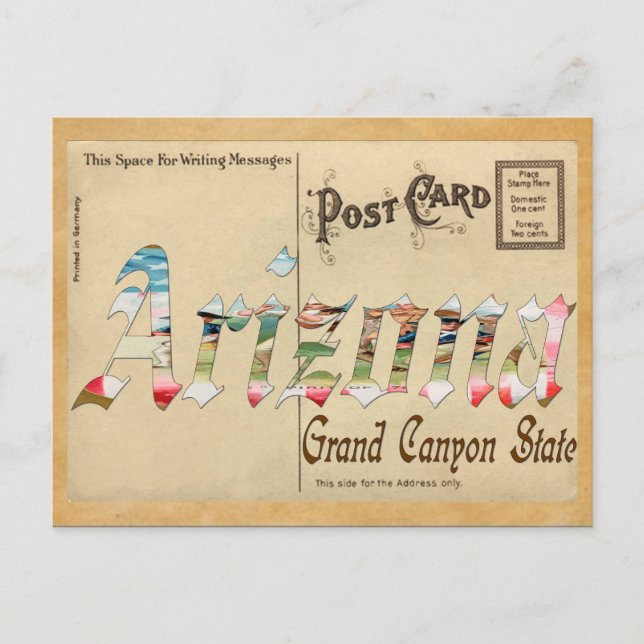 Old Postcard Arizona (Front)