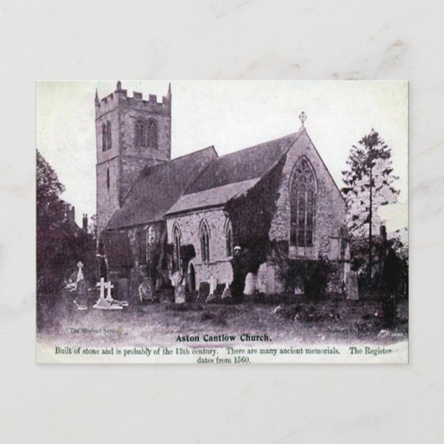 Old Postcard - Aston Cantlow, Warwickshire (Front)
