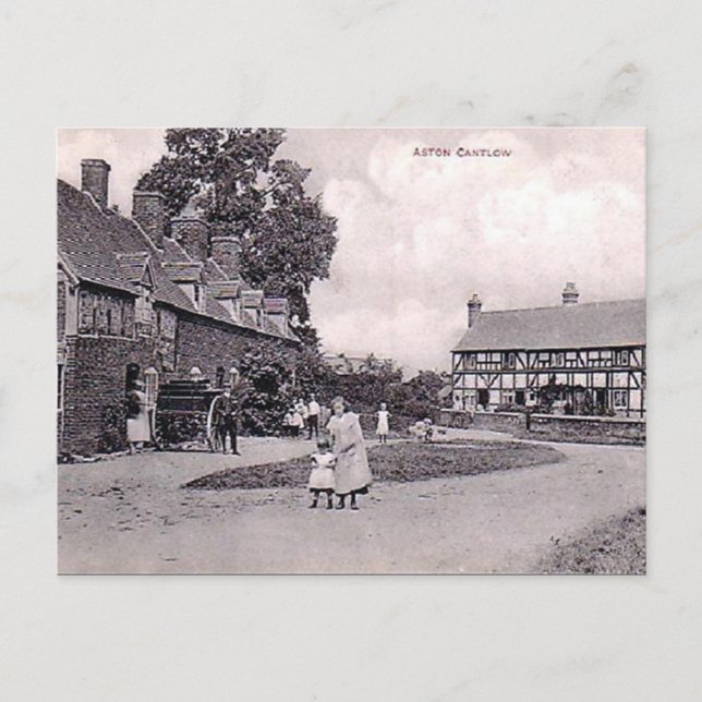 Old Postcard - Aston Cantlow, Warwickshire (Front)