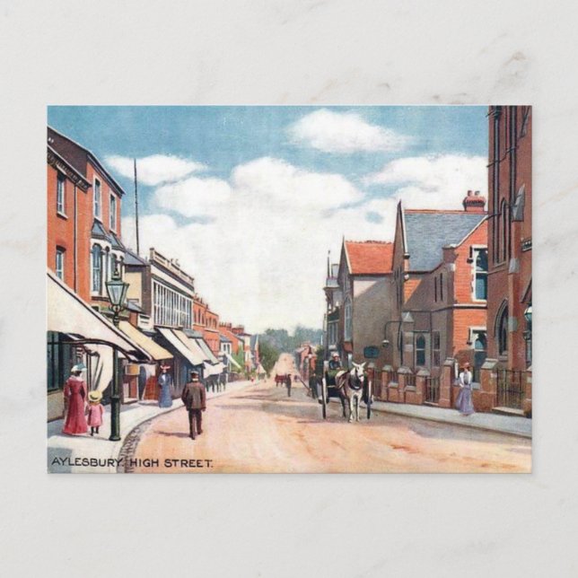 Old Postcard - Aylesbury, Buckinghamshire (Front)