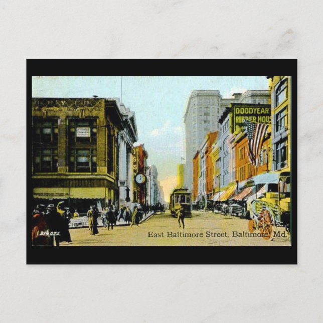 Old Postcard - Baltimore, Maryland, USA (Front)
