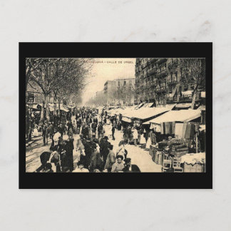 Old Postcard, Barcelona, Calle de Urgel Postcard