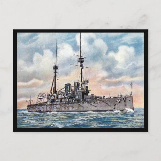Old Postcard - Battleship HMS Lord Nelson