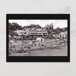 Old Postcard - Beach, Felixstowe, Suffolk