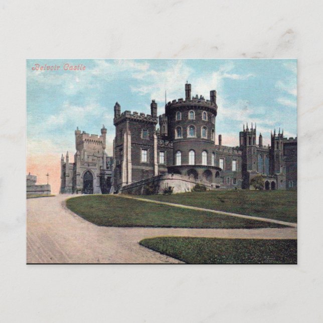 Old Postcard - Belvoir Castle, Leicestershire (Front)