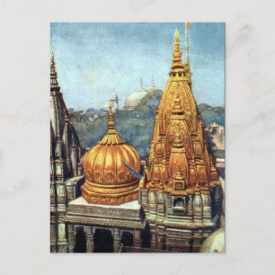 Old Postcard - Benares (Varanasi), India