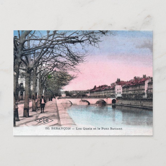 Old Postcard - Besançon, Doubs, France (Front)