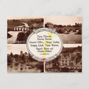 Old Postcard - Bidford-on-Avon, Warwickshire