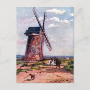 Old Postcard - Bidston Mill, near Birkenhead.