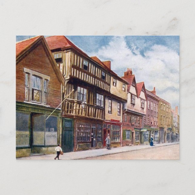 Old Postcard - Bishop Hooper's House, Gloucester (Front)