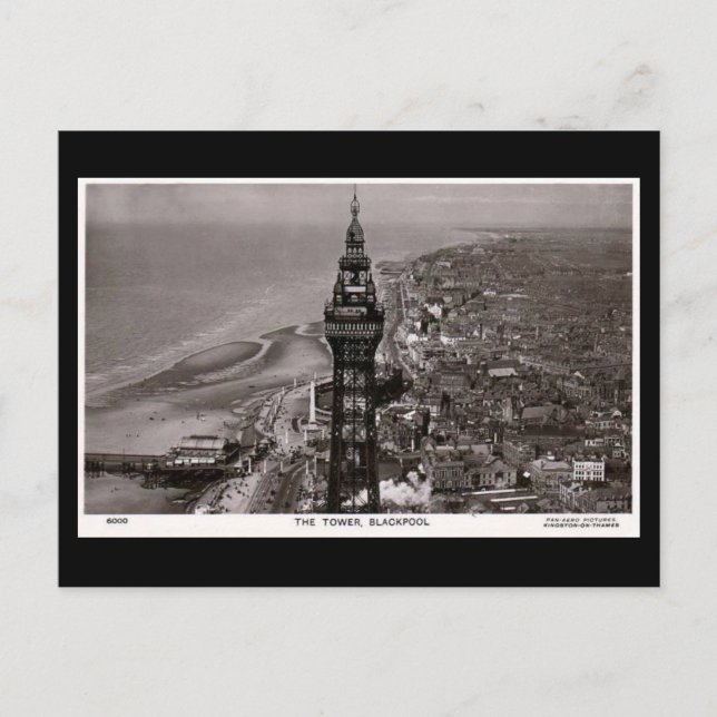Old Postcard, Blackpool Tower Postcard (Front)