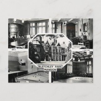 Old Postcard - Bletchley Park Mansion