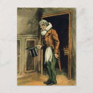 Old Postcard - Bob Cratchit, "A Christmas Carol"