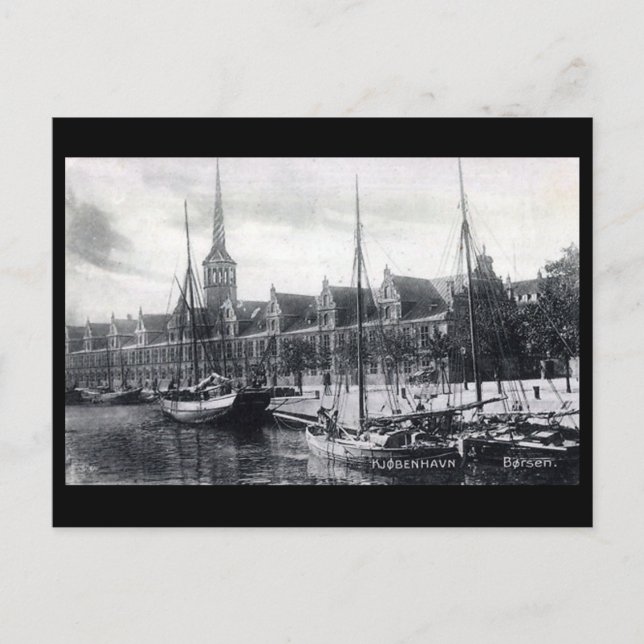 Old Postcard - Borsen, Copenhagen (Front)