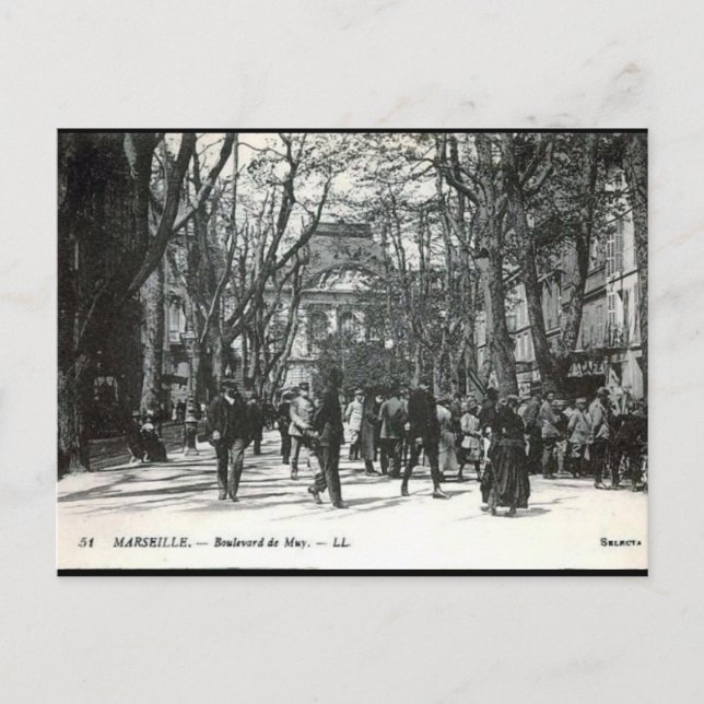 Old Postcard - Boulevard de Muy, Marseille (Front)
