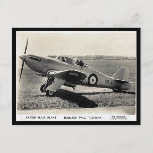 Old Postcard - Boulton Paul "Defiant"