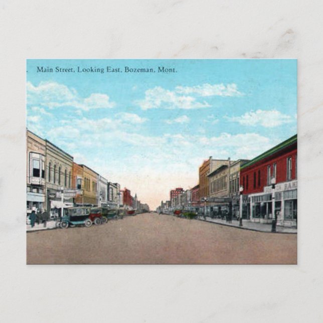Old Postcard - Bozeman, Montana, USA (Front)