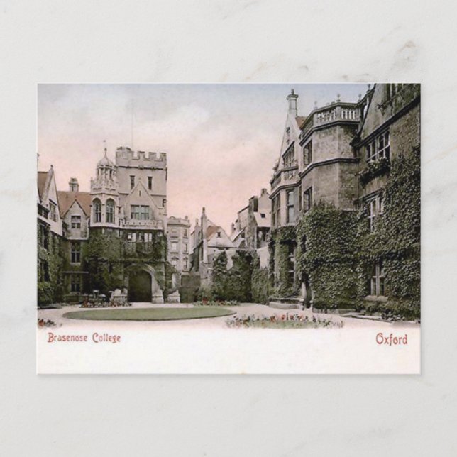 Old Postcard - Brasenose College, Oxford (Front)