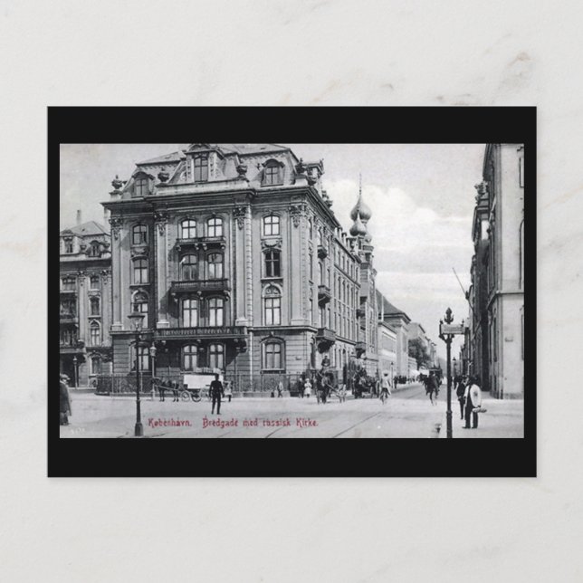 Old Postcard - Bredgade, Copenhagen (Front)