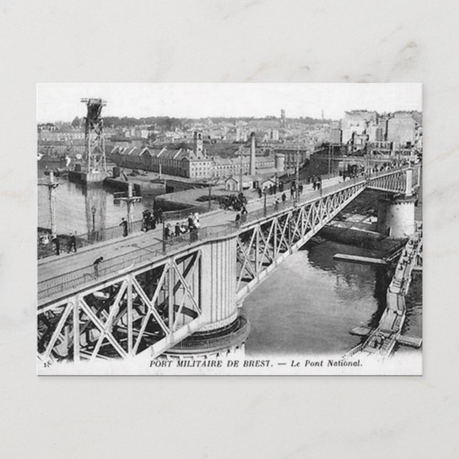 Old Postcard - Brest, Finistère, France (Front)