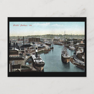 Old Postcard - Bristol Harbour, England