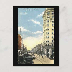 Old Postcard, Broughton St, Savannah, Georgia Postcard