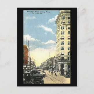 Old Postcard, Broughton St, Savannah, Georgia Postcard