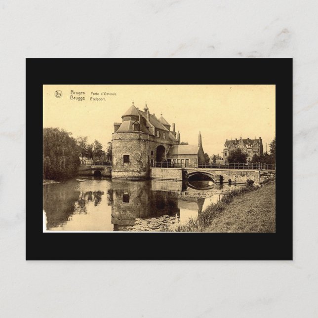 Old Postcard, Bruges Postcard (Front)