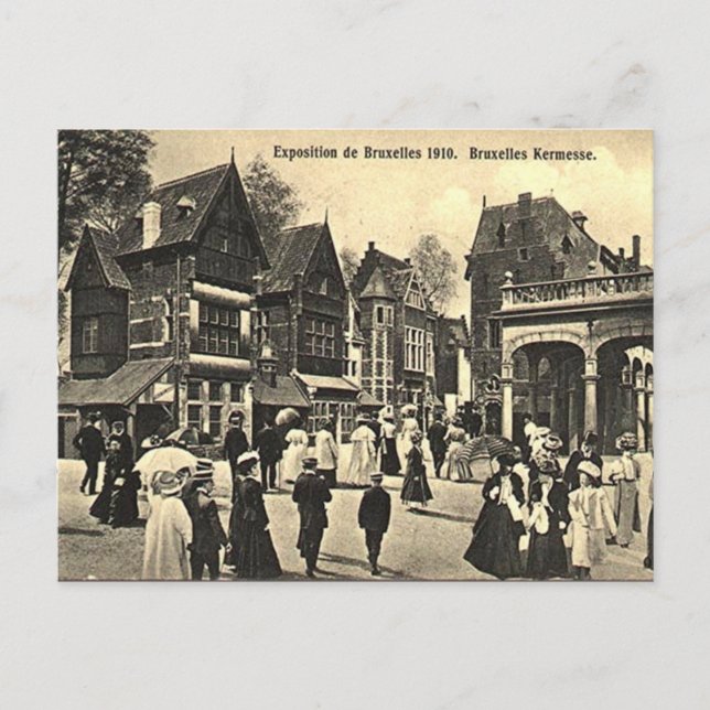 Old Postcard - Brussels Expo 1910 (Front)