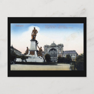 Old Postcard - Budapest Eastern Railway Station