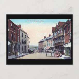 Old Postcard - Bull Ring, Ludlow, Shropshire