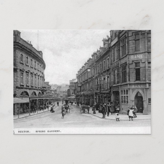 Old Postcard - Buxton, Derbyshire (Front)