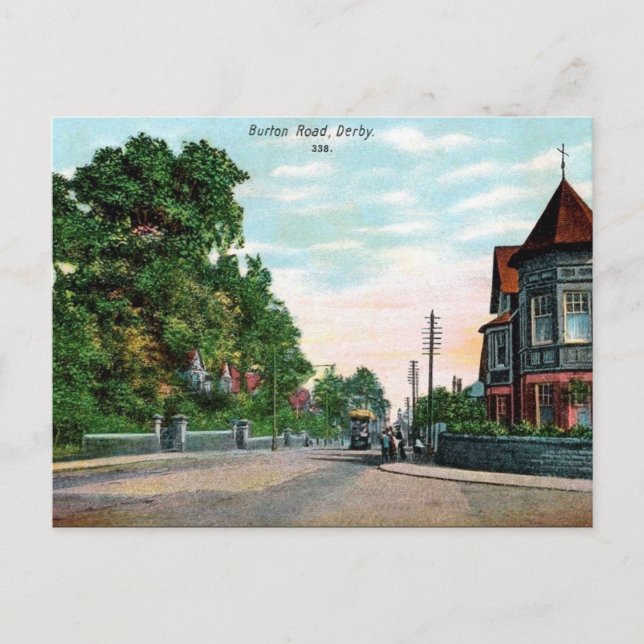 Old Postcard - Buxton Road, Derby (Front)