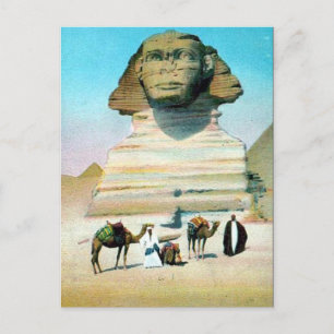 Old Postcard - Cairo, the Sphinx