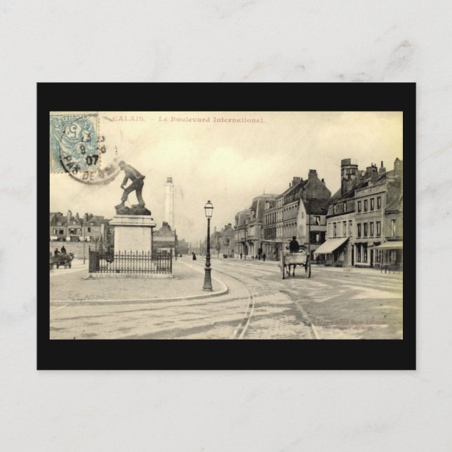 Old Postcard - Calais, Boulevard International, 19 (Front)