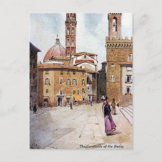 Old Postcard - Campanile di Badia, Firenze