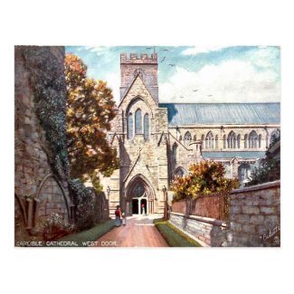 Old Postcard - Carlisle Cathedral